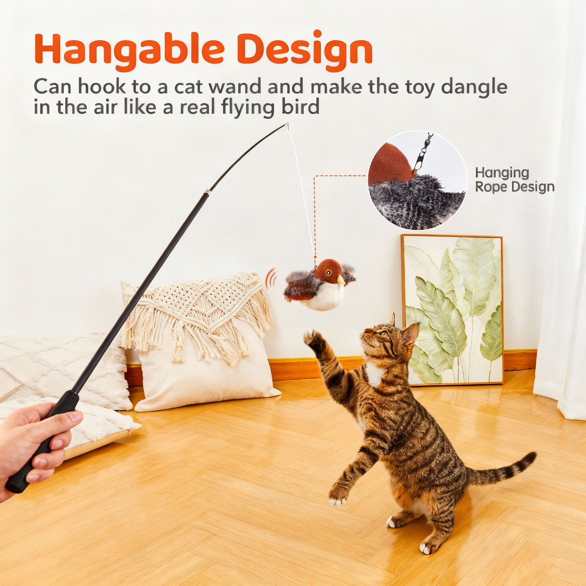 Barksy™ Interactive Flying Bird