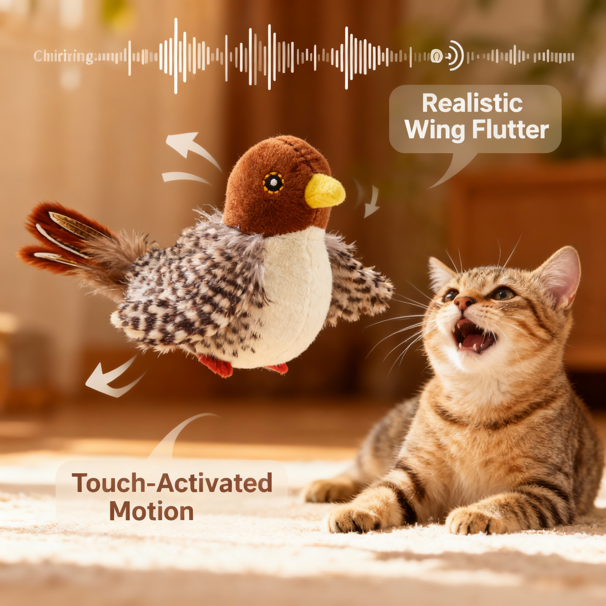Barksy™ Interactive Flying Bird