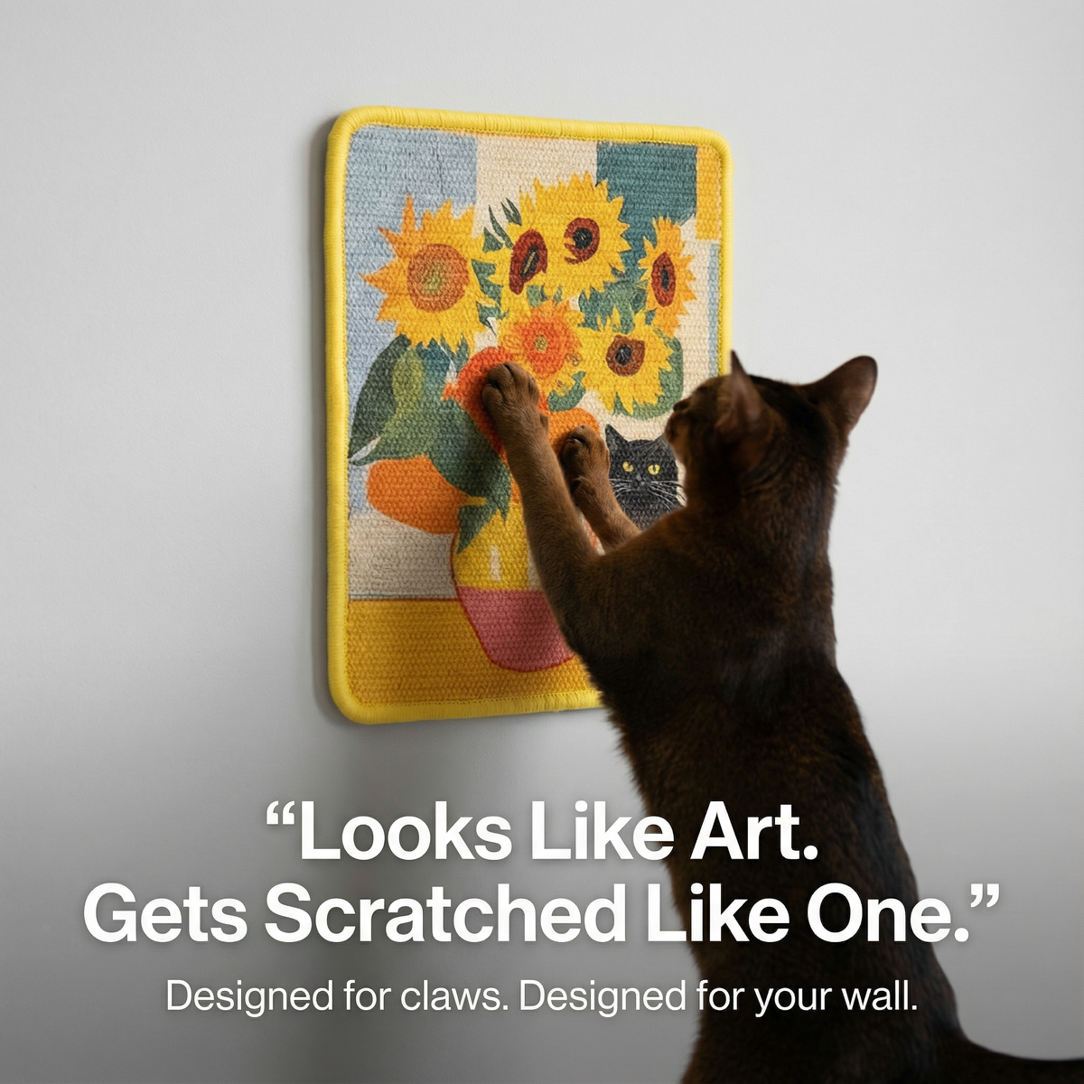 PetArt™ Durable Wall-Mounted Cat Scratcher