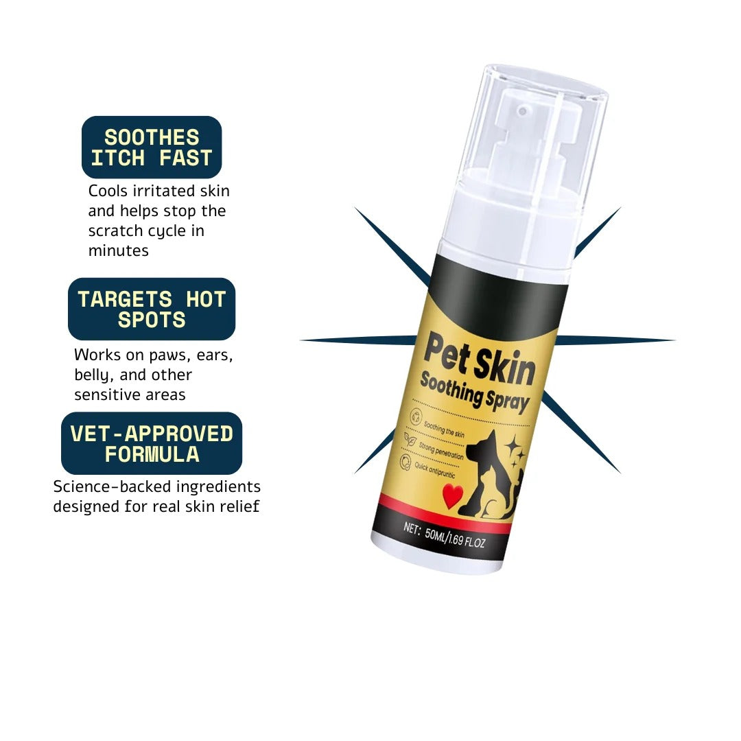 Barksy™ Vet-backed skin relief spray